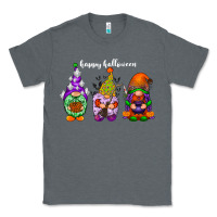 Charcoal Heather happy halloween gnomes white Classic Tee - RacoonDesign