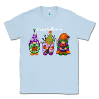 Dusty Blue happy halloween gnomes white Classic Tee - RacoonDesign