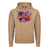 Vintage Coffee Halloween sneaker and heel afro woman Vintage Hoodie - RanaPortraitStore