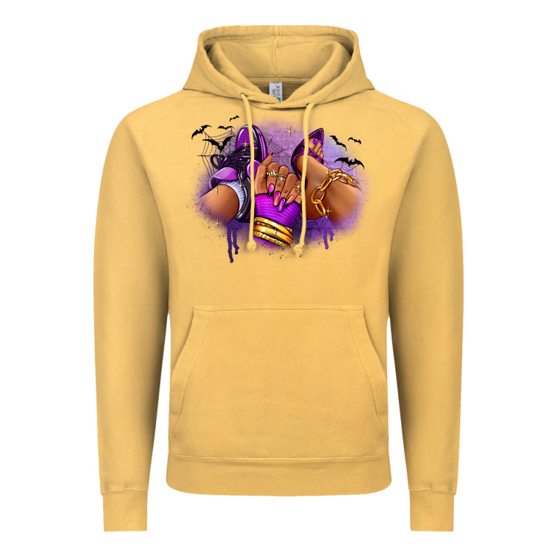 Halloween Sneaker And Heel Afro Woman Vintage Hoodie by RanaPortraitStore | Teevron