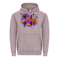 Vintage Zinc Halloween sneaker and heel afro woman Vintage Hoodie - RanaPortraitStore