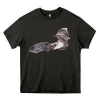 Asphalt mexican free tailed bat Heavy Core Tee - LillyAllenDesigns