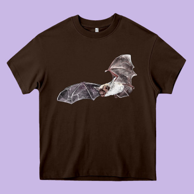 Mexican Free Tailed Bat Heavy Core Tee Designed By Lillyallendesigns