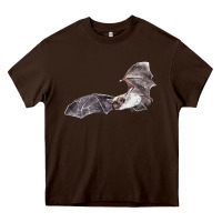 Chocolate Brown mexican free tailed bat Heavy Core Tee - LillyAllenDesigns