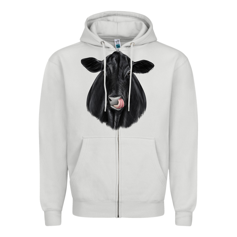 Black Angus Zipper Hoodie by JahusDesignShop | Teevron