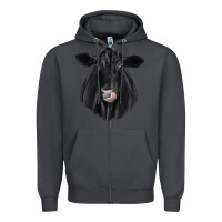 Smoke black angus Zipper Hoodie - JahusDesignShop