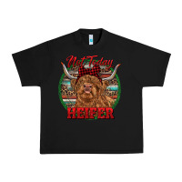 Black Highland Heifer Christmas Urban Heavy Tee - RanaPortraitStore