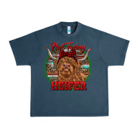 Midnight Navy Highland Heifer Christmas Urban Heavy Tee - RanaPortraitStore