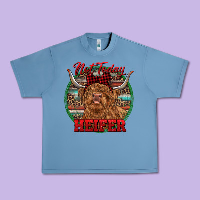 Highland Heifer Christmas Urban Heavy Tee Designed By Ranaportraitstore
