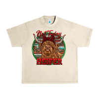 Sandshell Highland Heifer Christmas Urban Heavy Tee - RanaPortraitStore