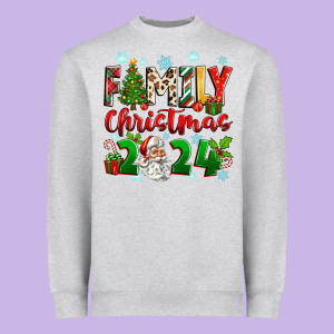 Family Christmas 2024 Heavyweight Sweatshirt Designed By Zillion Design Studio