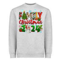 Heather Grey family christmas 2024 Heavyweight Sweatshirt - Zillion Design Studio
