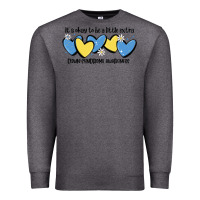 It's Okay To Be Little Extra Down Syndrome Awarene Premium Sweatshirt | Teevron