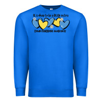 True Royal it's okay to be little extra down syndrome awarene Premium Sweatshirt - MaliasSmallBusiness