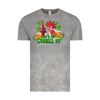 Cloud Rock st. patrick's day roosters let's get lucked up Vintage Tee - RanaPortraitStore