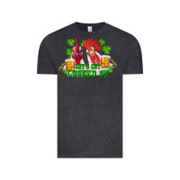 St. Patrick's Day Roosters Let's Get Lucked Up Vintage Tee | Teevron