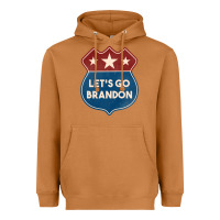 Meerkat Let's Go Brandon Shield Patch Heavyweight Hoodie - Jasminsmagicworld
