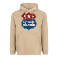 Mushroom Let's Go Brandon Shield Patch Heavyweight Hoodie - Jasminsmagicworld