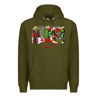 Army Green nurse christmas Premium Hoodie - MaliasSmallBusiness