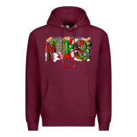 Burgundy nurse christmas Premium Hoodie - MaliasSmallBusiness