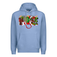 Colony Blue nurse christmas Premium Hoodie - MaliasSmallBusiness