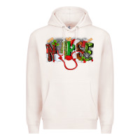 Pale Pink nurse christmas Premium Hoodie - MaliasSmallBusiness