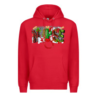 Red nurse christmas Premium Hoodie - MaliasSmallBusiness