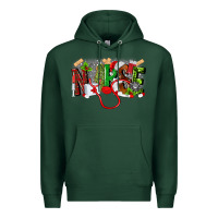 Sports Green nurse christmas Premium Hoodie - MaliasSmallBusiness