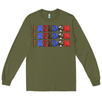 Army Green 4th of july freedom Long Sleeve Tee - HRA Design Shop