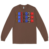 Chestnut 4th of july freedom Long Sleeve Tee - HRA Design Shop