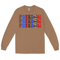 Toasted Coconut 4th of july freedom Long Sleeve Tee - HRA Design Shop
