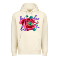 Sandshell love balloons and pink valentines telephone Premium Hoodie - AdoDesignShop