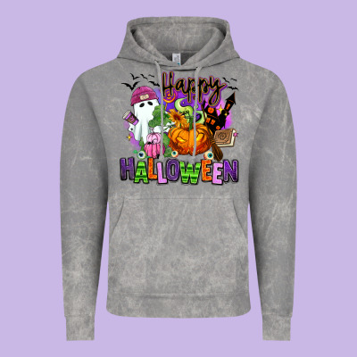 Vintage Hoodie Happy Halloween
