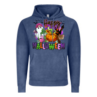 Vintage Denim Happy Halloween Vintage Hoodie - RanaPortraitStore