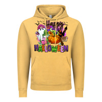 Vintage Mustard Happy Halloween Vintage Hoodie - RanaPortraitStore