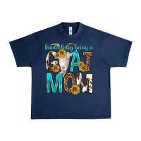 Navy kinda busy being a goat mom Urban Heavy Tee - texasbilliewilder