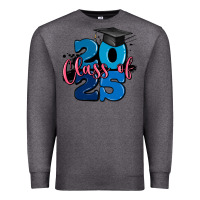 Charcoal Heather class of 2025 Premium Sweatshirt - MaliasSmallBusiness