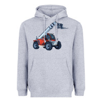 Heather Grey Telehandler Heavyweight Hoodie - LillyAllenDesigns