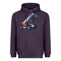 Plum Telehandler Heavyweight Hoodie - LillyAllenDesigns