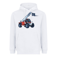 White Telehandler Heavyweight Hoodie - LillyAllenDesigns