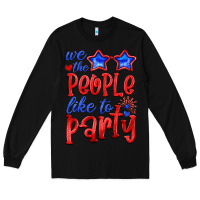 Black we people like the party Long Sleeve Tee - HRA Design Shop
