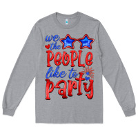 Heather Grey we people like the party Long Sleeve Tee - HRA Design Shop