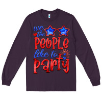 Plum we people like the party Long Sleeve Tee - HRA Design Shop