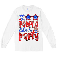 White we people like the party Long Sleeve Tee - HRA Design Shop