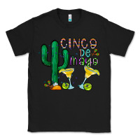 Black cinco de mayo cactus Classic Tee - CowhideDigitalArt