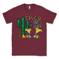 Burgundy cinco de mayo cactus Classic Tee - CowhideDigitalArt