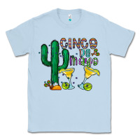 Dusty Blue cinco de mayo cactus Classic Tee - CowhideDigitalArt