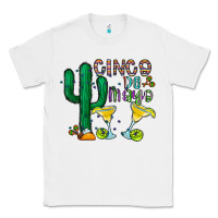 White cinco de mayo cactus Classic Tee - CowhideDigitalArt