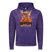 Cloud Purple Thankful grateful and Blessed black boy sneakers Vintage Hoodie - RanaPortraitStore