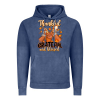 Vintage Denim Thankful grateful and Blessed black boy sneakers Vintage Hoodie - RanaPortraitStore